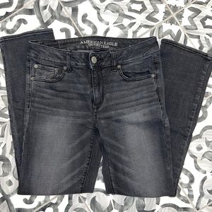 American Eagle Faded Black Jeans